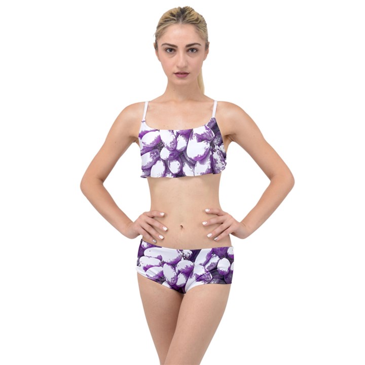 Grapes T- Shirt Purple Grapes Photo T- Shirt Layered Top Bikini Set