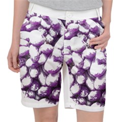 Grapes T- Shirt Purple Grapes Photo T- Shirt Women s Pocket Shorts