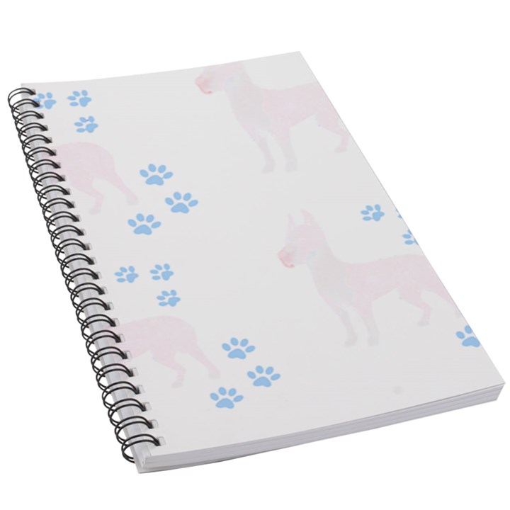 Great Dane T- Shirt Great Dane Dog Pattern T- Shirt 5.5  x 8.5  Notebook