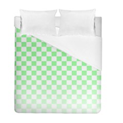 Green Checker T- Shirt Green Checker T- Shirt Duvet Cover Double Side (full/ Double Size) by EnriqueJohnson