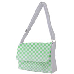 Green Checker T- Shirt Green Checker T- Shirt Full Print Messenger Bag (l) by EnriqueJohnson