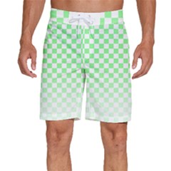 Green Checker T- Shirt Green Checker T- Shirt Men s Beach Shorts by EnriqueJohnson