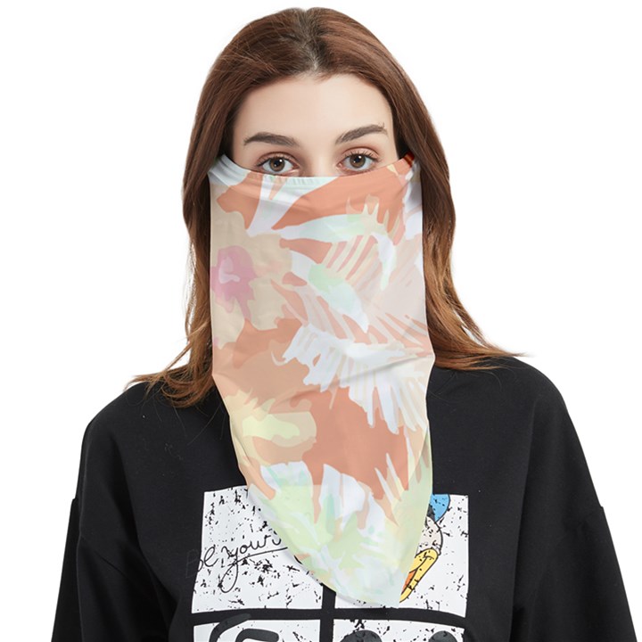 Hawaii T- Shirt Hawaii Alpha De Purple Pattern T- Shirt Face Covering Bandana (Triangle)