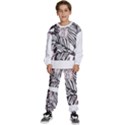 Hawaii T- Shirt Hawaii Alphafa Pattern T- Shirt Kids  Sweatshirt set View1