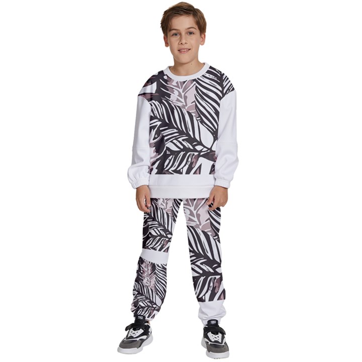 Hawaii T- Shirt Hawaii Alphafa Pattern T- Shirt Kids  Sweatshirt set