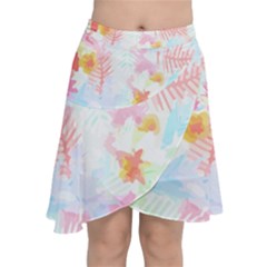 Hawaii T- Shirt Hawaii Blossoms Garden T- Shirt Chiffon Wrap Front Skirt