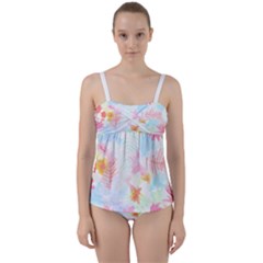 Hawaii T- Shirt Hawaii Blossoms Garden T- Shirt Twist Front Tankini Set by EnriqueJohnson