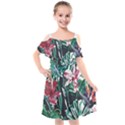 Hawaii T- Shirt Hawaii Branch Trend T- Shirt Kids  Cut Out Shoulders Chiffon Dress View1