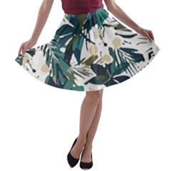 Hawaii T- Shirt Hawaii Christmas Flower Trend T- Shirt A-line Skater Skirt by EnriqueJohnson