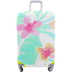 Hawaii T- Shirt Hawaii Flower Pattern T- Shirt Luggage Cover (large)