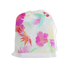 Hawaii T- Shirt Hawaii Flowerbages Pattern T- Shirt Drawstring Pouch (xl) by EnriqueJohnson