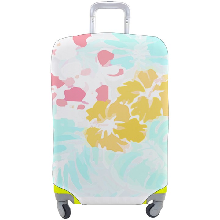 Hawaii T- Shirt Hawaii Flowers Modern T- Shirt Luggage Cover (Large)