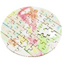 Hawaii T- Shirt Hawaii Foliage Garden T- Shirt Wooden Puzzle Round View2