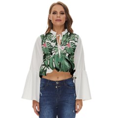 Hawaii T- Shirt Hawaii Hissing Fashion T- Shirt Boho Long Bell Sleeve Top