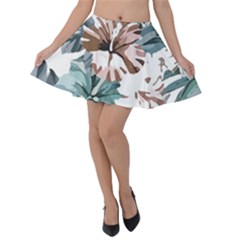 Hawaii T- Shirt Hawaii Hope Flowers Trend T- Shirt Velvet Skater Skirt