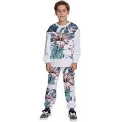 Hawaii T- Shirt Hawaii Hope Flowers Trend T- Shirt Kids  Sweatshirt Set