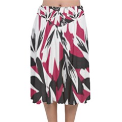 Hawaii T- Shirt Hawaii Hummingbird Trend T- Shirt Velvet Flared Midi Skirt