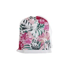 Hawaii T- Shirt Hawaii Ice Flowers Garden T- Shirt Drawstring Pouch (medium)