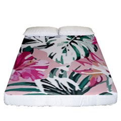 Hawaii T- Shirt Hawaii Ice Flowers Garden T- Shirt Fitted Sheet (queen Size)