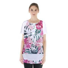 Hawaii T- Shirt Hawaii Ice Flowers Garden T- Shirt Skirt Hem Sports Top