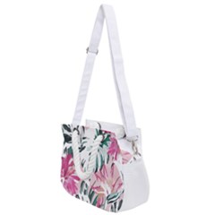 Hawaii T- Shirt Hawaii Ice Flowers Garden T- Shirt Rope Handles Shoulder Strap Bag