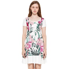 Hawaii T- Shirt Hawaii Ice Flowers Garden T- Shirt Inside Out Cap Sleeve Dress