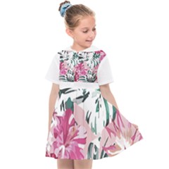 Hawaii T- Shirt Hawaii Ice Flowers Garden T- Shirt Kids  Sailor Dress