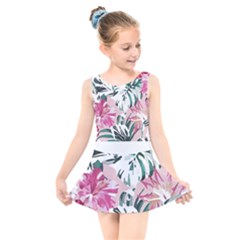 Hawaii T- Shirt Hawaii Ice Flowers Garden T- Shirt Kids  Skater Dress Swimsuit