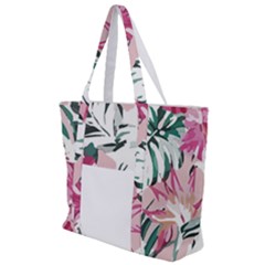 Hawaii T- Shirt Hawaii Ice Flowers Garden T- Shirt Zip Up Canvas Bag