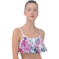 Hawaii T- Shirt Hawaii Ice Flowers Garden T- Shirt Frill Bikini Top