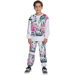 Hawaii T- Shirt Hawaii Ice Flowers Garden T- Shirt Kids  Sweatshirt Set