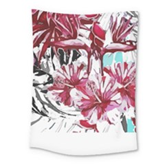 Hawaii T- Shirt Hawaii Indian Flower Modern T- Shirt Medium Tapestry