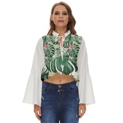 Hawaii T- Shirt Hawaii Jungle Creative T- Shirt Boho Long Bell Sleeve Top