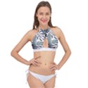 Hawaii T- Shirt Hawaii Kiss Water Modern T- Shirt Cross Front Halter Bikini Top View1