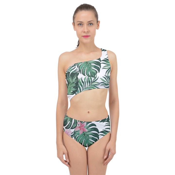 Hawaii T- Shirt Hawaii Leather Flower Garden T- Shirt Spliced Up Two Piece Swimsuit