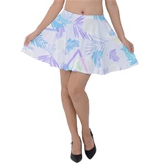 Hawaii T- Shirt Hawaii Love Flowers Trend T- Shirt Velvet Skater Skirt