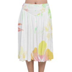 Hawaii T- Shirt Hawaii Meadow Fashion T- Shirt Velvet Flared Midi Skirt