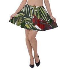 Hawaii T- Shirt Hawaii Pattern Garden T- Shirt Velvet Skater Skirt