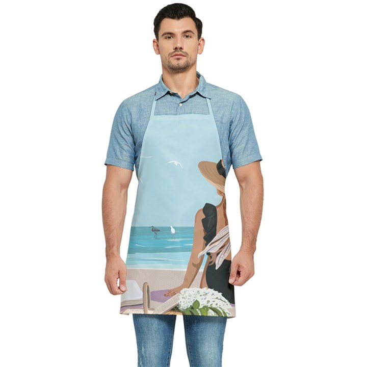 Rest By The Sea Kitchen Apron