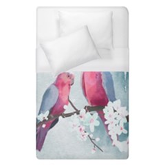 Watercolor Parrot Duvet Cover (single Size) by SychEva