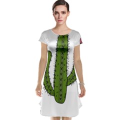 Cactus Desert Plants Rose Cap Sleeve Nightdress by uniart180623