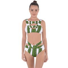 Cactus Desert Plants Rose Bandaged Up Bikini Set  by uniart180623