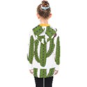 Cactus Desert Plants Rose Kids  Double Breasted Button Coat View2