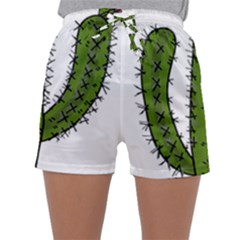 Cactus Desert Plants Rose Sleepwear Shorts by uniart180623