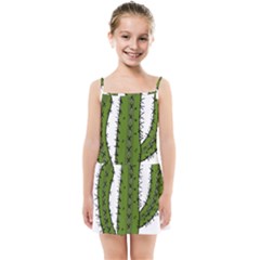 Cactus Desert Plants Rose Kids  Summer Sun Dress by uniart180623