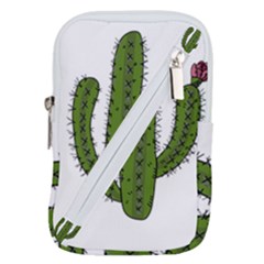 Cactus Desert Plants Rose Belt Pouch Bag (small)