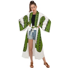 Cactus Desert Plants Rose Maxi Kimono by uniart180623