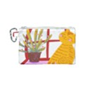 Cat Pet Ginger Art Animal Cartoon Canvas Cosmetic Bag (Small) View1