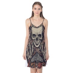 Gray And Multicolored Skeleton Illustration Camis Nightgown  by uniart180623