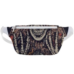 Gray And Multicolored Skeleton Illustration Waist Bag  by uniart180623